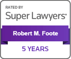 Rated By | Super Lawyers | Robert M. Foote | 5 Years
