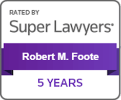 Rated By | Super Lawyers | Robert M. Foote | 5 Years